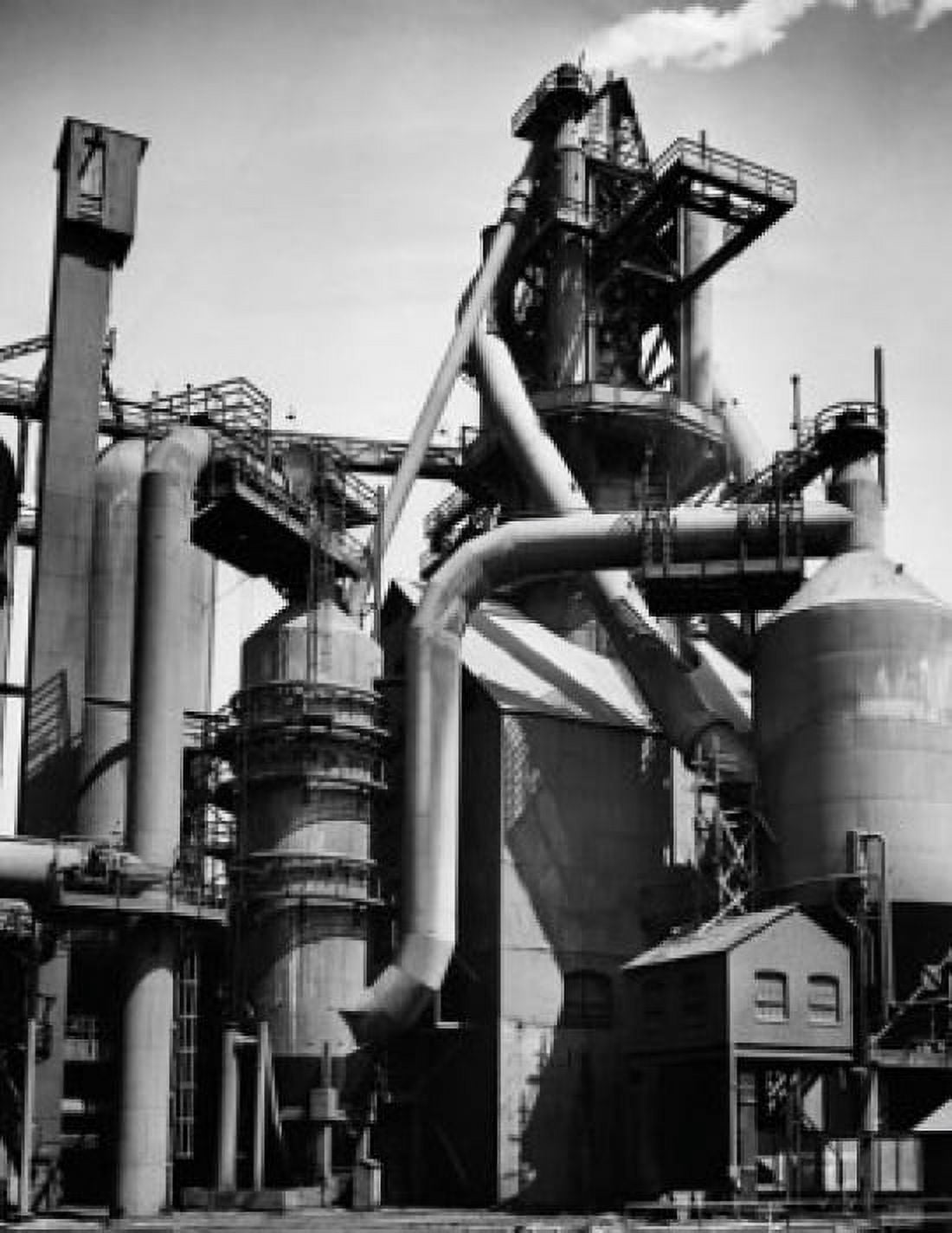 Low angle view of a blast furnace at a steel factory Canvas Art - (18 x 24)