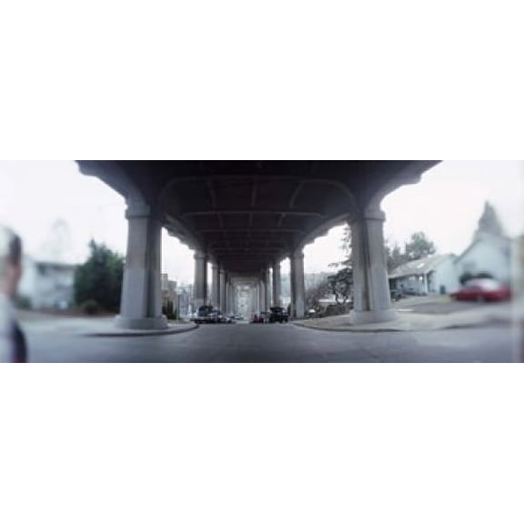Low angle view of a bridge Fremont Bridge Fremont Seattle Washington State USA Canvas Art - Panoramic Images (15 x 6)