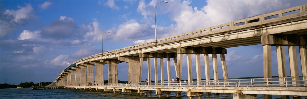 Low angle view of a bridge Marco Island Florida USA Canvas Art - Panoramic Images (27 x 9)