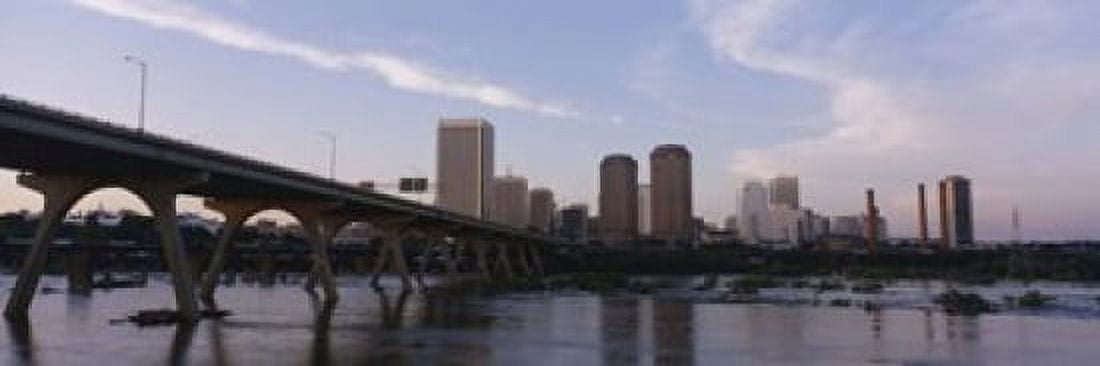 Low angle view of a bridge over a river Richmond Virginia USA Canvas Art - Panoramic Images (18 x 6)