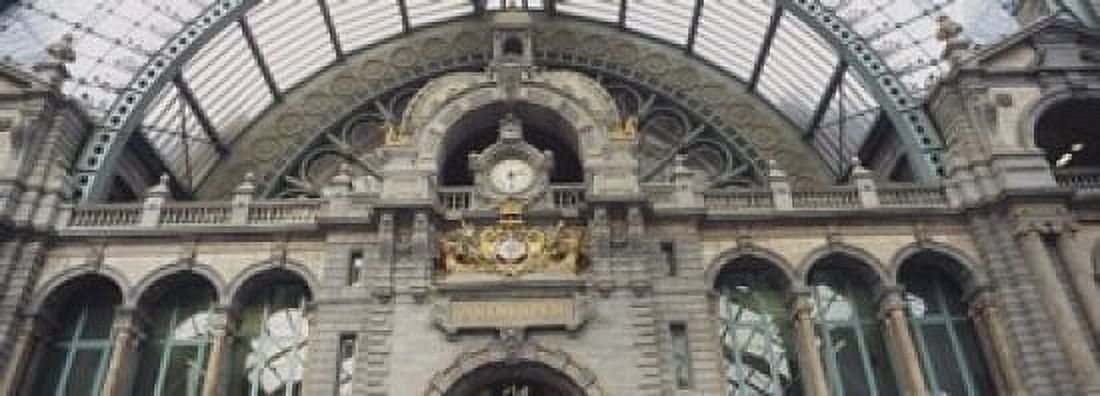 Low angle view of a building Antwerp Belgium Canvas Art - Panoramic Images (18 x 7)