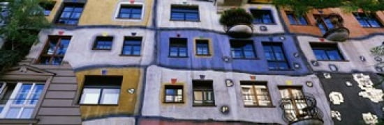 Low angle view of a building Kunsthaus Wien Vienna Austria Canvas Art - Panoramic Images (36 x 12)