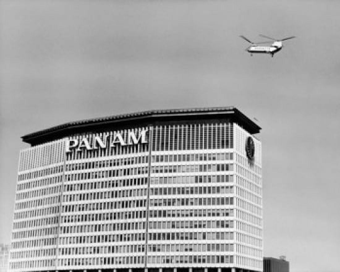 Low angle view of a building Pan Am Building Heliport New York City New York State USA Canvas Art - (18 x 24)