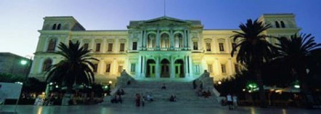 Low angle view of a building Syros Cyclades Islands Greece Canvas Art - Panoramic Images (18 x 7)