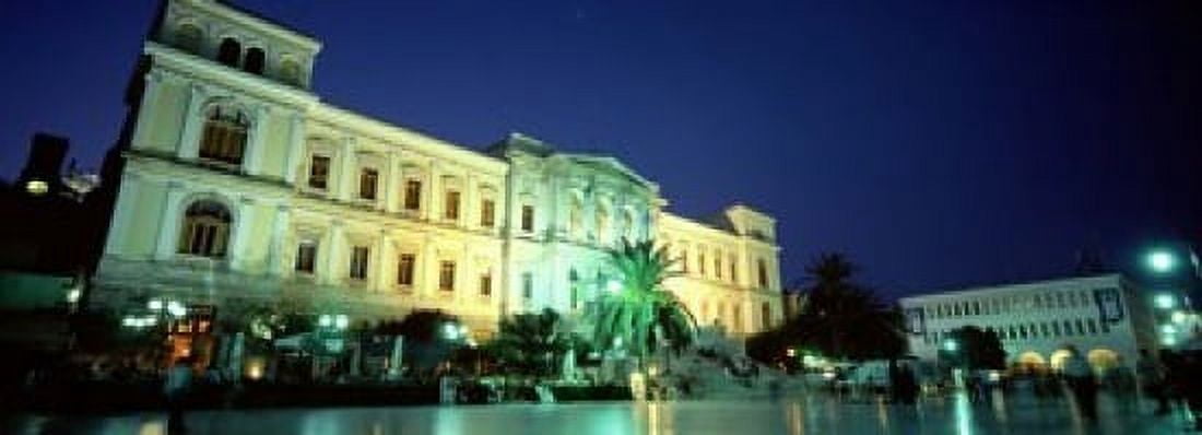 Low angle view of a building Syros Cyclades Islands Greece Canvas Art - Panoramic Images (18 x 7)
