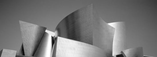 Low angle view of a building Walt Disney Concert Hall City of Los Angeles California USA Canvas Art - Panoramic Images (36 x 13)