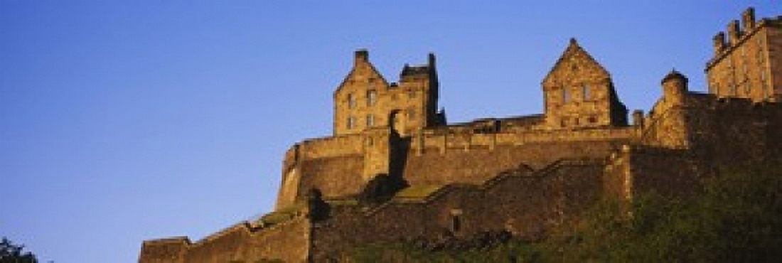 Low angle view of a castle Edinburgh Castle Edinburgh Scotland Canvas Art - Panoramic Images (18 x 6)