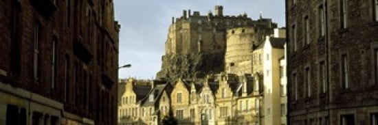 Low angle view of a castle Edinburgh Castle Edinburgh Scotland Canvas Art - Panoramic Images (36 x 12)