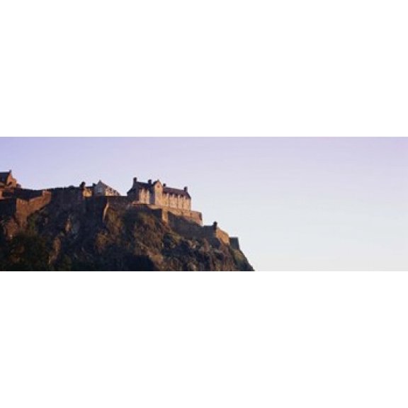 Low angle view of a castle on top of a hill Edinburgh Castle Edinburgh Scotland Canvas Art - Panoramic Images (36 x 12)