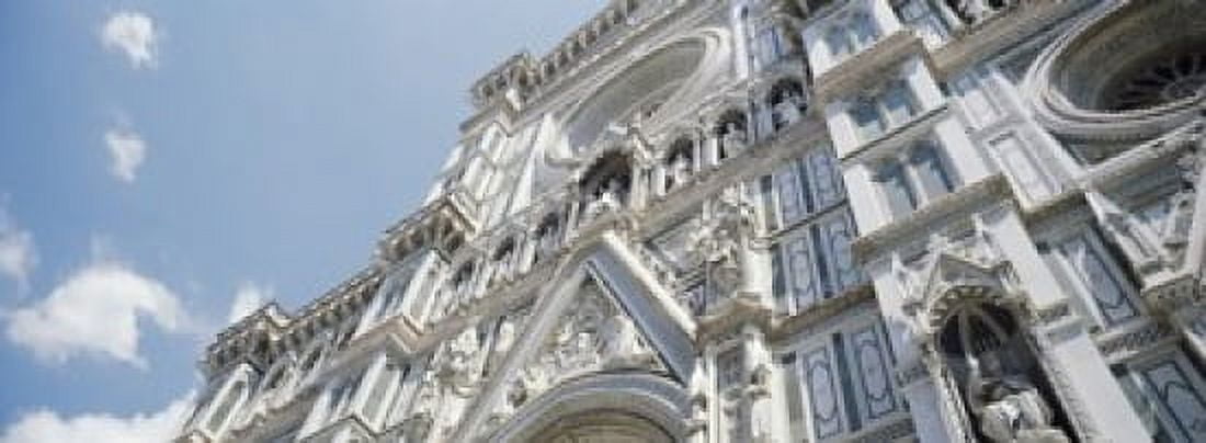 Low angle view of a cathedral Duomo Santa Maria Del Fiore Florence Tuscany Italy Canvas Art - Panoramic Images (18 x 7)