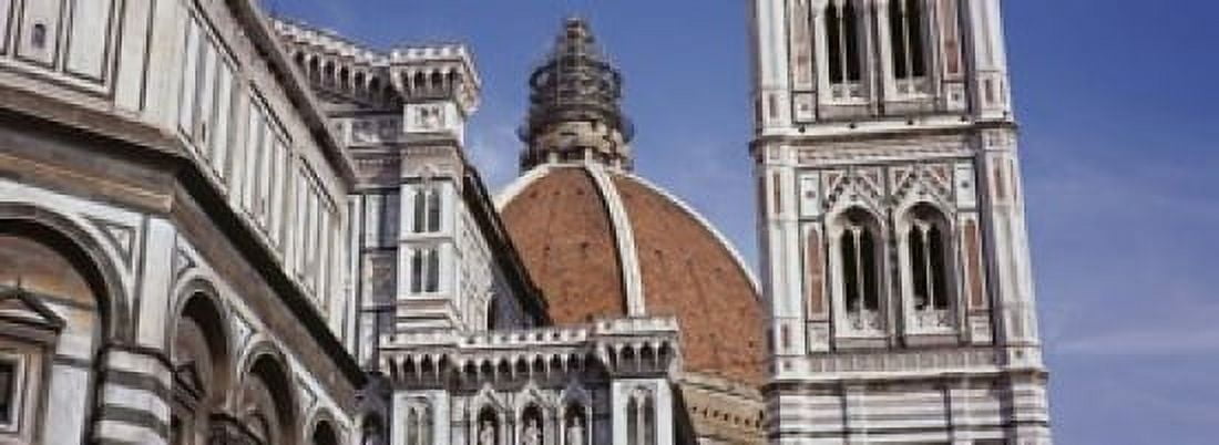 Low angle view of a cathedral Duomo Santa Maria Del Fiore Florence Tuscany Italy Canvas Art - Panoramic Images (18 x 7)