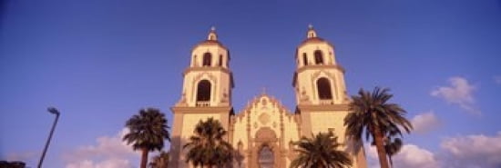 Low angle view of a cathedral St Augustine Cathedral Tucson Arizona USA Canvas Art - Panoramic Images (36 x 12)