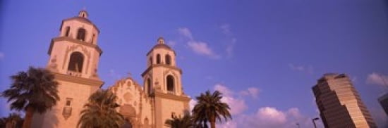 Low angle view of a cathedral St Augustine Cathedral Tucson Arizona USA Canvas Art - Panoramic Images (36 x 12)