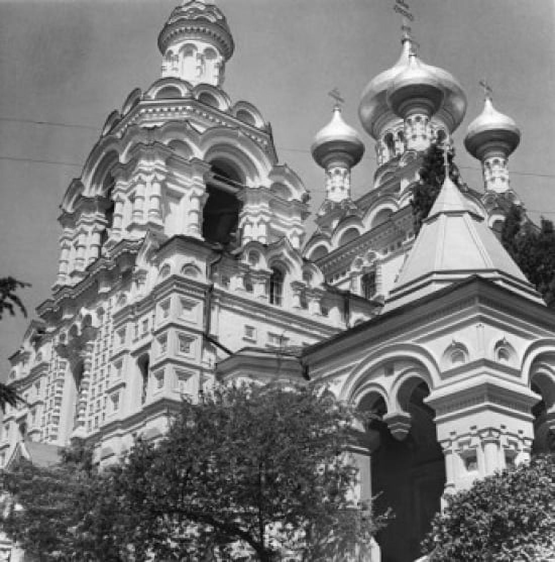 Low angle view of a church Alexander Nevsky Cathedral Yalta Ukraine Canvas Art - (18 x 24)