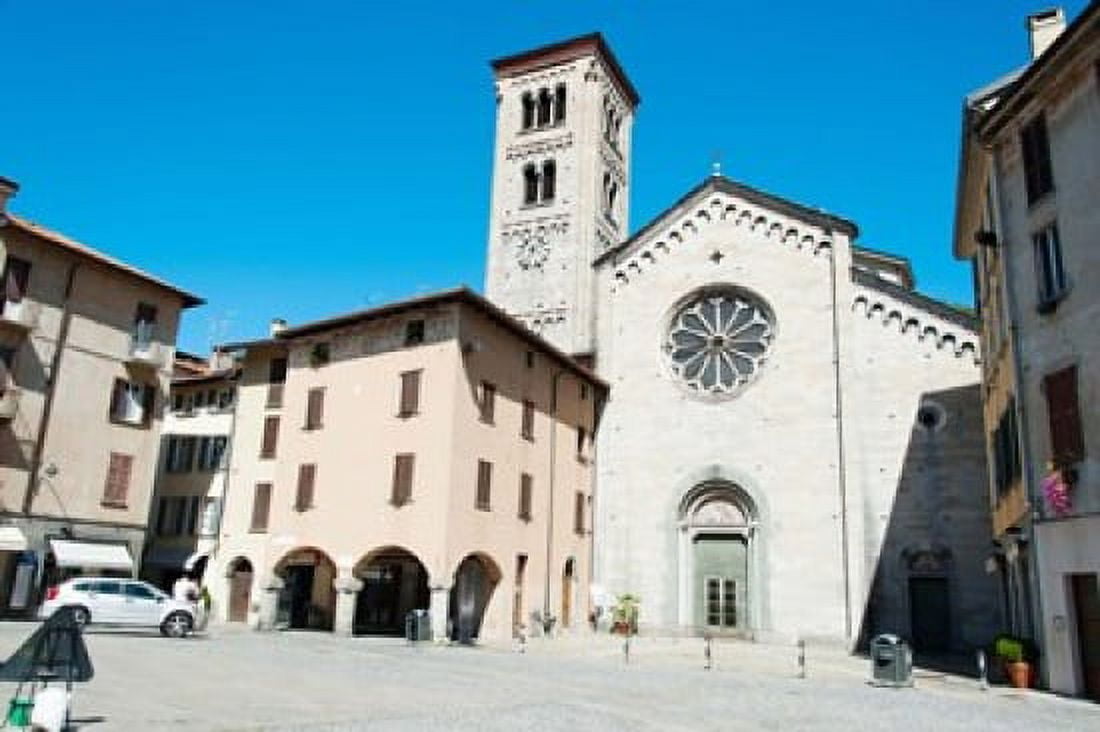 Low angle view of a church Church of San Fedele Piazza San Fedele Como Lombardy Italy Canvas Art - Panoramic Images (36 x 24)