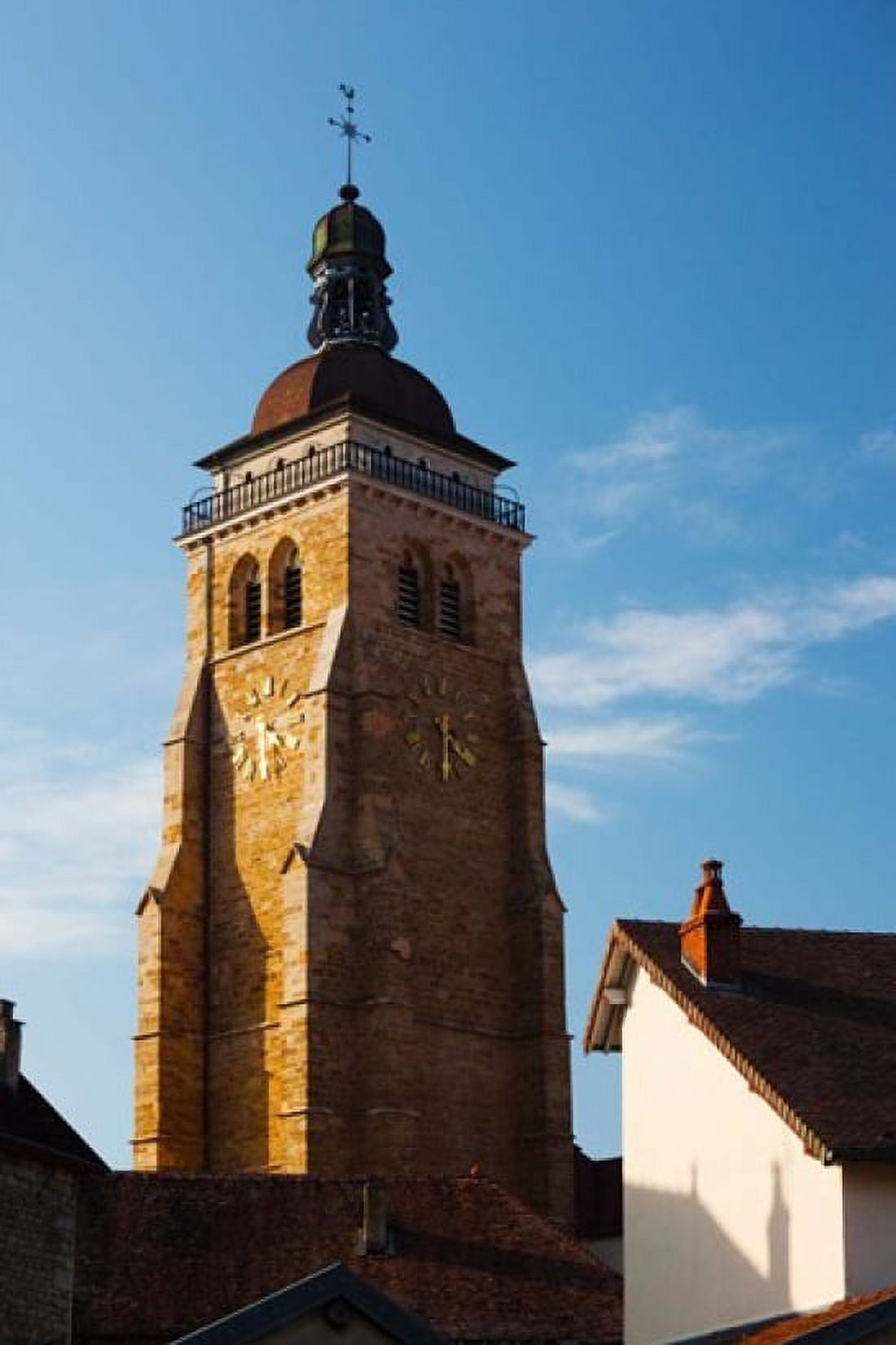 Low angle view of a church Eglise Saint-Just dArbois Arbois Jura Franche-Comte France Canvas Art - Panoramic Images (24 x 36)