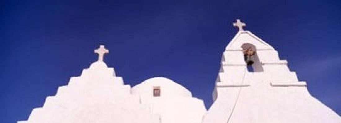 Low angle view of a church Mykonos Cyclades Islands Greece Canvas Art - Panoramic Images (18 x 7)
