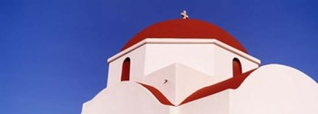 Low angle view of a church Mykonos Cyclades Islands Greece Canvas Art - Panoramic Images (18 x 7)