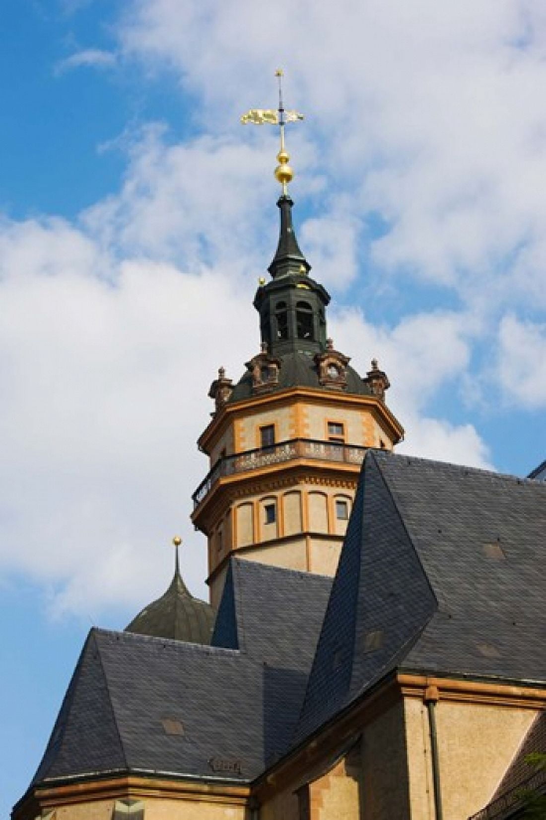 Low angle view of a church Nikolaikirche Leipzig Saxony Germany Canvas Art - Panoramic Images (24 x 36)