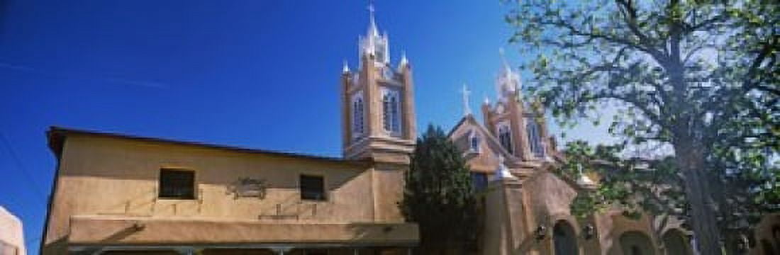 Low angle view of a church San Felipe de Neri Church Old Town Albuquerque New Mexico USA Canvas Art - Panoramic Images (18 x 6)