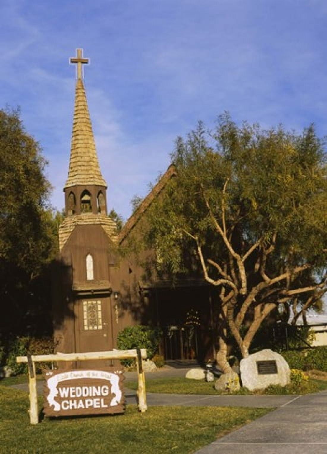 Low angle view of a church The Little Church of the West Las Vegas Nevada USA Canvas Art - Panoramic Images (24 x 18)