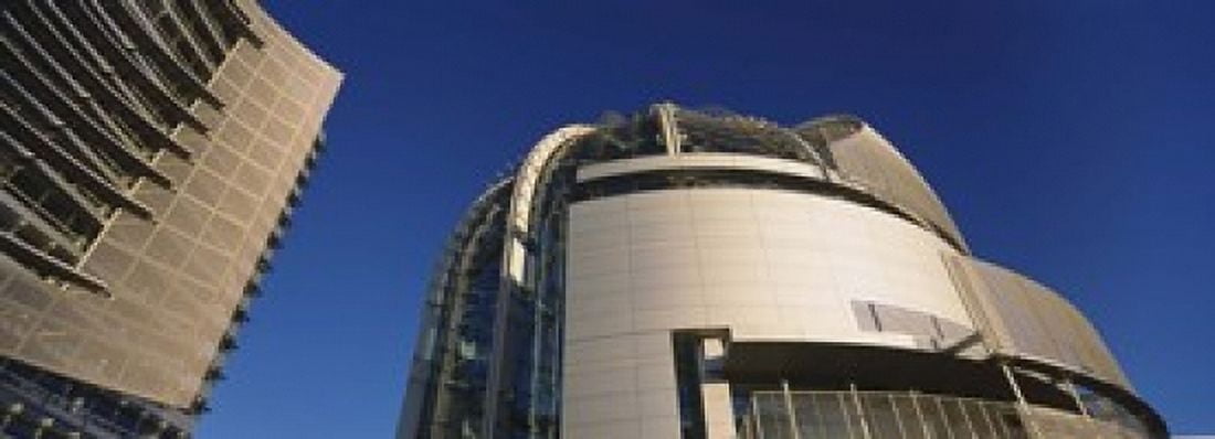 Low angle view of a city hall Downtown San Jose San Jose Silicon Valley Santa Clara County California USA Canvas Art - Panoramic Images (18 x 7)