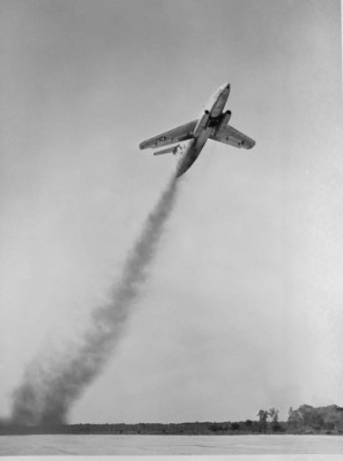 Low angle view of a fighter plane taking off Martin XB-51 Canvas Art - (18 x 24)