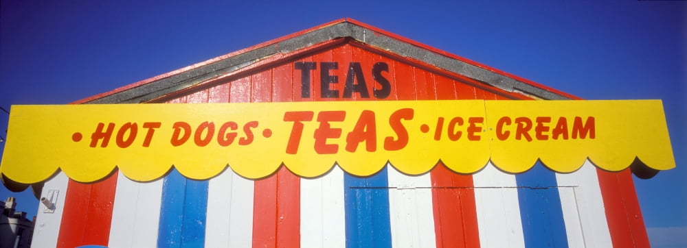 Low angle view of a food stand Dorset England Canvas Art - Panoramic Images (27 x 9)