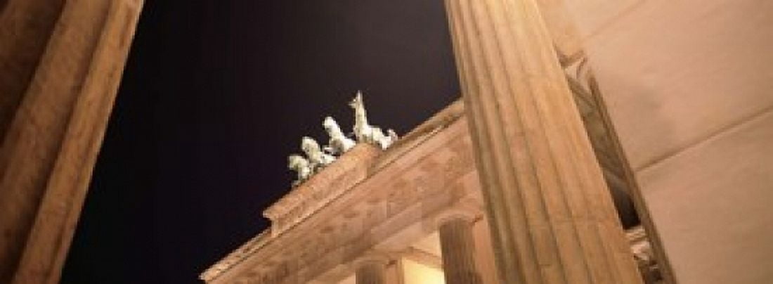 Low angle view of a gate Brandenburg Gate Berlin Germany Canvas Art - Panoramic Images (18 x 7)