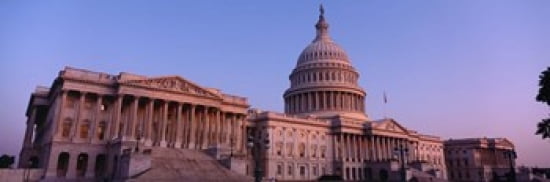 Low angle view of a government building Capitol Building Washington DC USA Canvas Art - Panoramic Images (36 x 12)