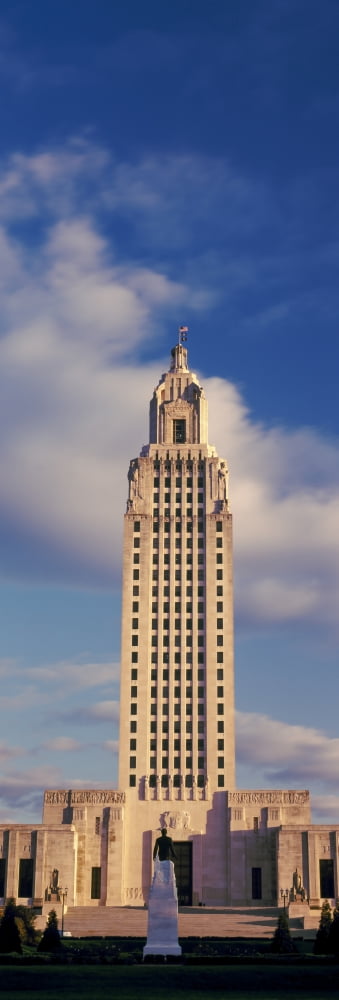 Low angle view of a government building Louisiana State Capitol Building Baton Rouge Louisiana USA Canvas Art - Panoramic Images (36 x 12)