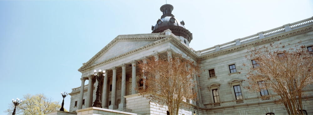 Low angle view of a government building South Carolina State House Columbia South Carolina USA Canvas Art - Panoramic Images (36 x 12)