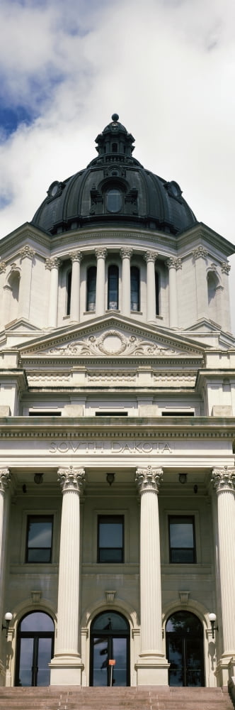 Low angle view of a government building South Dakota State Capitol Pierre South Dakota USA Canvas Art - Panoramic Images (12 x 36)