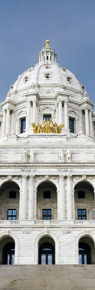 Low angle view of a government building State Capitol Building St Paul Minnesota USA Canvas Art - Panoramic Images (6 x 18)