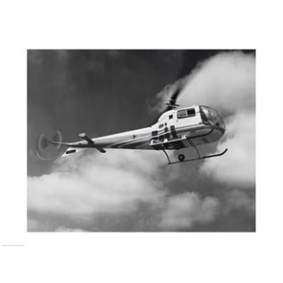 Low angle view of a helicopter in flight in the sky Bell Helicopter -24 x 18- Poster Print