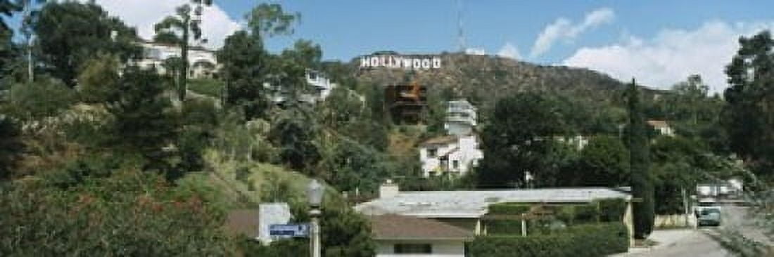 Low angle view of a hill Hollywood Hills City of Los Angeles California USA Canvas Art - Panoramic Images (18 x 6)