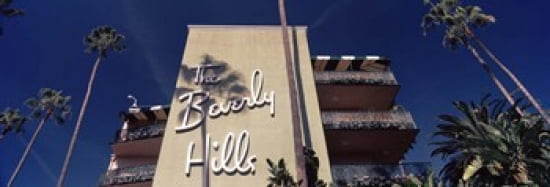 Low angle view of a hotel Beverly Hills Hotel Beverly Hills Los Angeles County California USA Canvas Art - Panoramic Images (36 x 13)