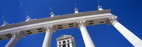 Low angle view of a hotel Caesars Palace The Las Vegas Strip Las Vegas Nevada USA Canvas Art - Panoramic Images (36 x 12)