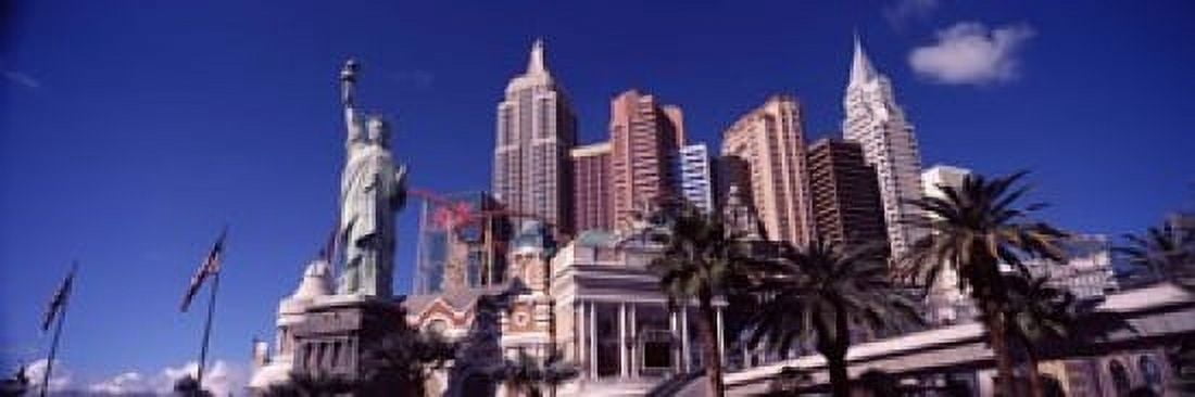 Low angle view of a hotel New York New York Hotel The Strip Las Vegas Nevada USA Canvas Art - Panoramic Images (18 x 6)