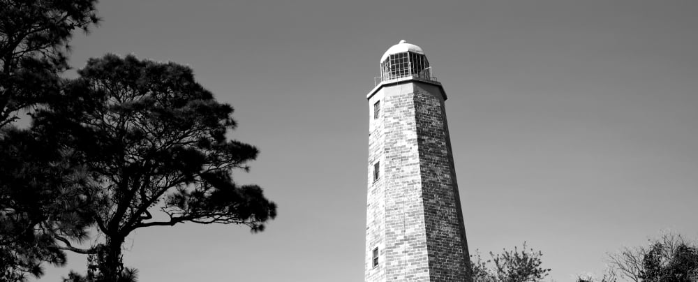 Low angle view of a lighthouse Cape Henry Lighthouse Cape Henry Virginia Beach Virginia USA Canvas Art - Panoramic Images (6 x 15)