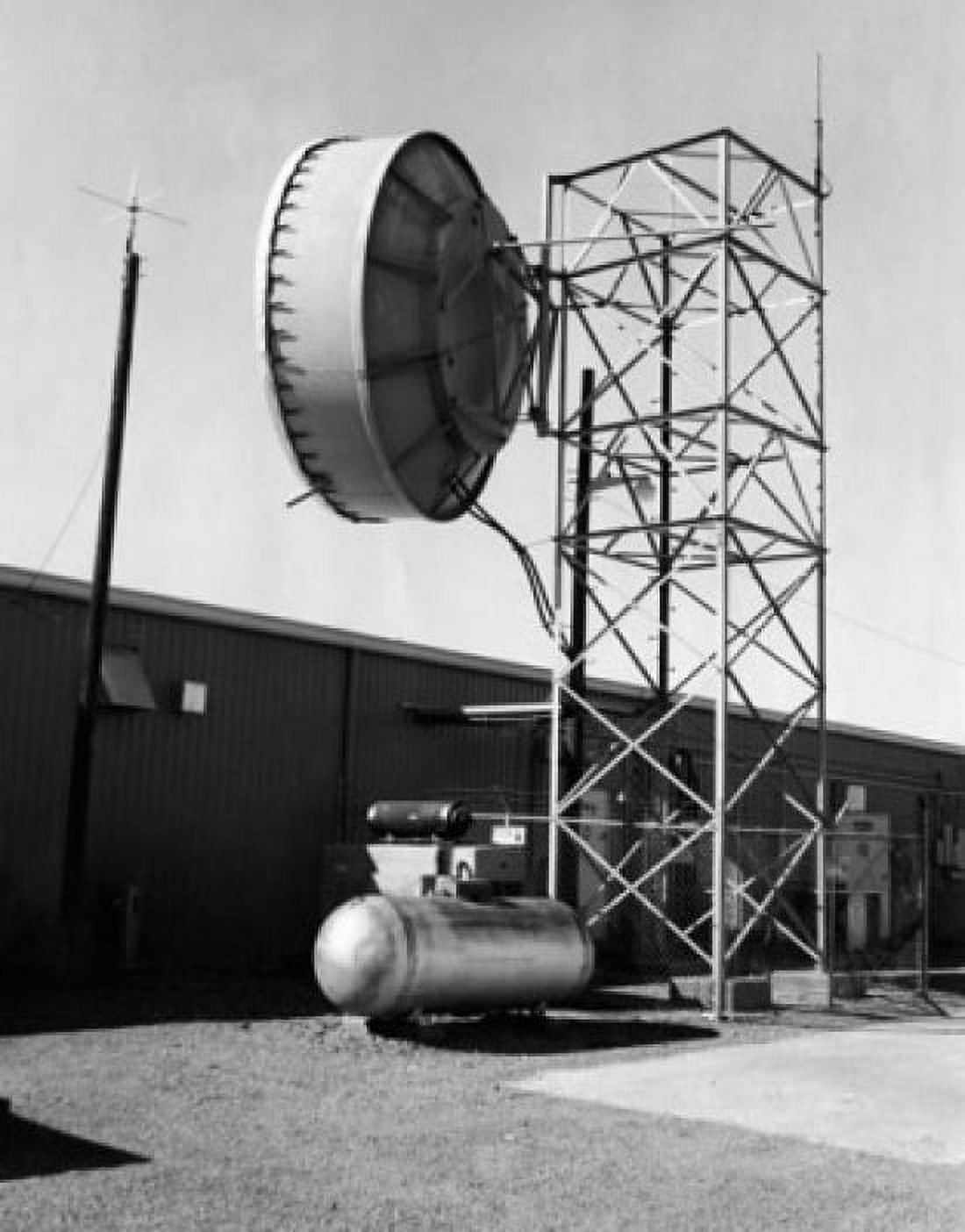 Low angle view of a microwave tower Canvas Art - (18 x 24)