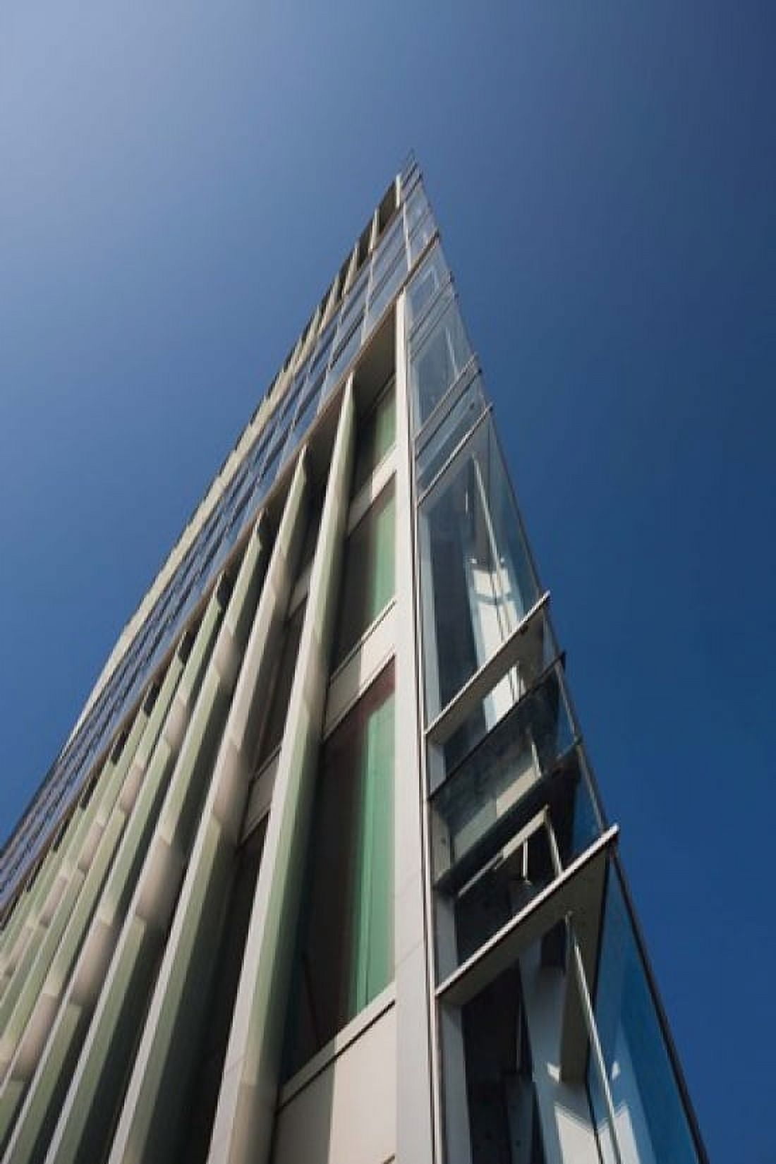 Low angle view of a modern building 2DF Building Hamburg Germany Canvas Art - Panoramic Images (24 x 36)