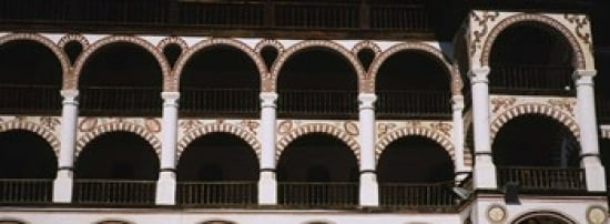 Low angle view of a monastery Rila Monastery Bulgaria Canvas Art - Panoramic Images (36 x 13)