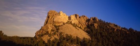 Low angle view of a monument Mt Rushmore National Monument Rapid City South Dakota USA Canvas Art - Panoramic Images (36 x 12)