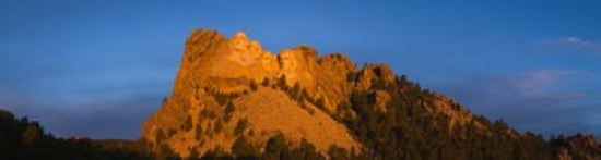 Low angle view of a monument Mt Rushmore National Monument Rapid City South Dakota USA Canvas Art - Panoramic Images (42 x 12)