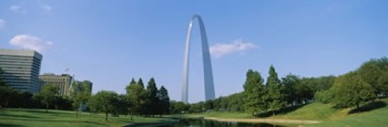 Low angle view of a monument St Louis Missouri USA Canvas Art - Panoramic Images (18 x 6)
