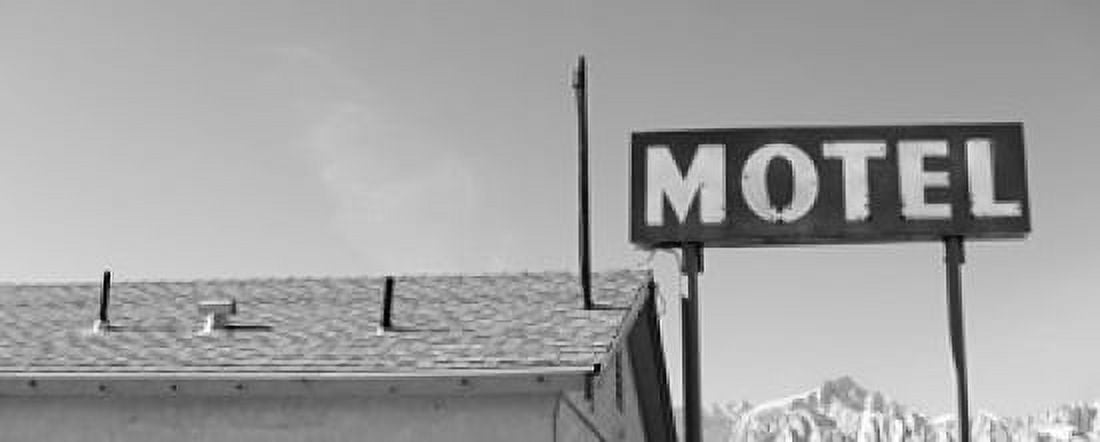 Low angle view of a motel sign Eastern Sierra Lone Pine California USA Canvas Art - Panoramic Images (15 x 6)