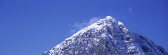 Low angle view of a mountain Buachaille Etive Mor Rannoch Moor Highlands Region Scotland Canvas Art - Panoramic Images (36 x 12)