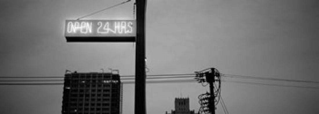 Low angle view of a neon sign San Francisco California USA Canvas Art - Panoramic Images (18 x 7)