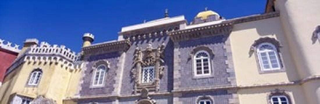 Low angle view of a palace Palacio Nacional Da Pena Sintra Lisbon Portugal Canvas Art - Panoramic Images (18 x 6)
